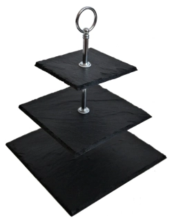 Trojposchodový štvorcový etažér MINI