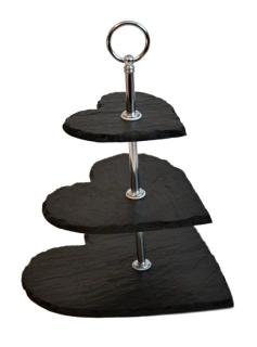 Trojposchodový etažér SRDCE MINI