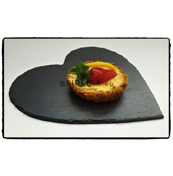 Slate Serving Plate "HEARTH" 19x19 cm type A. - Plates