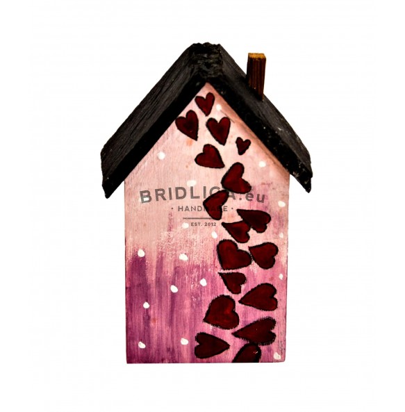House "HEARTS" With Slate Roof 11,5x6 cm - Other