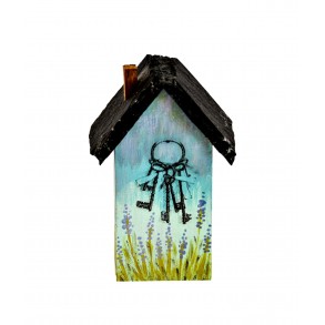 Domček "Kľúče" s bridlicovou strechou 10,5x4,5 cm