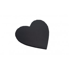 Slate Saucer, heart, 1 piece, 12x12 cm