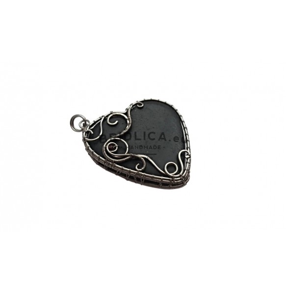 Slate pendant made by Wire wrapping - Jewels