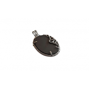 Slate pendant made by Wire wrapping