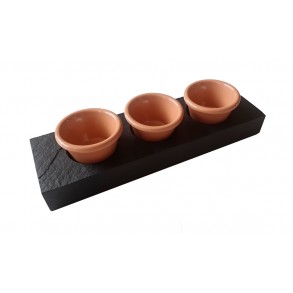 Slate Stand On Sauce Dishes 25x7,5x5,5 cm typ A.